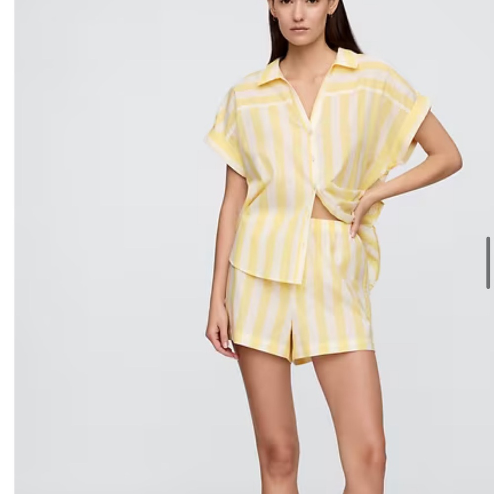 Gap Factory Relaxed Stripe Poplin PJ Boxer Shorts